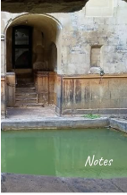 The Roman Baths in Bath England notebook cover